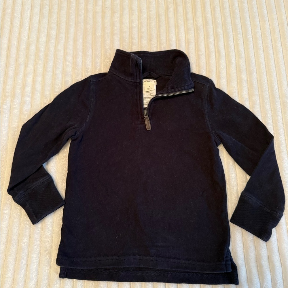 JCREW Crewcuts Dark Blue Zip-Up Top